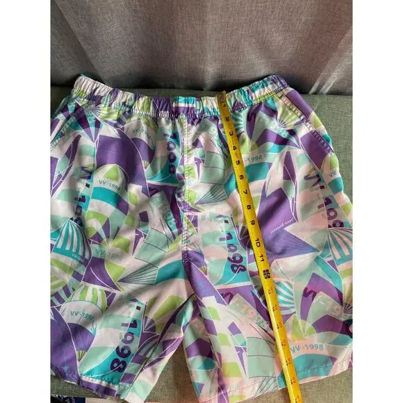 Vineyard Vines Men's Geometric Sailboat Print Board Shorts Swim Trunks Size M - Picture 5 of 6